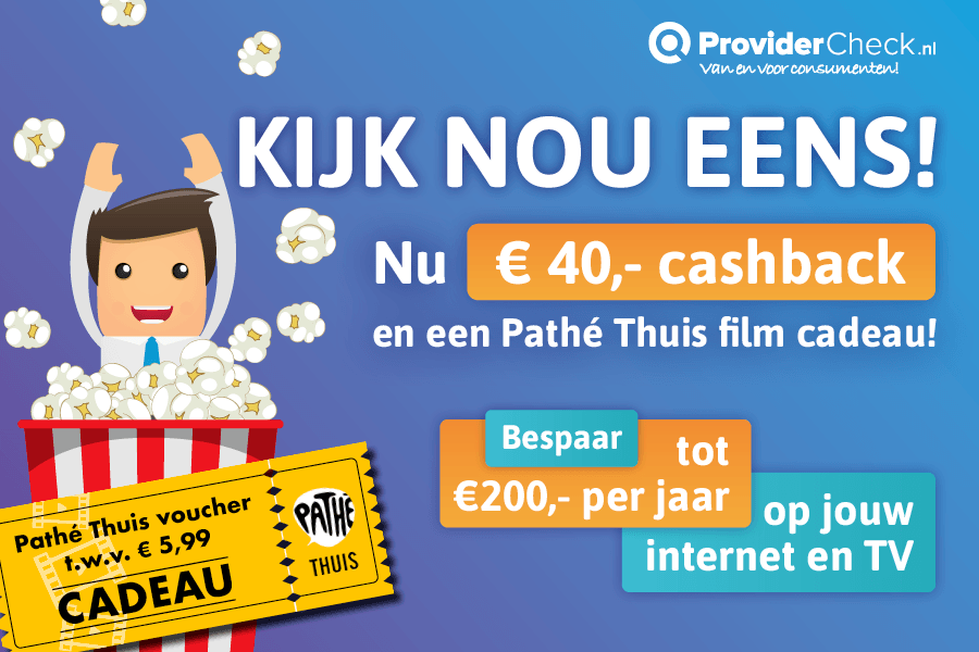 September actie | Cashback + Pathé Thuis voucher cadeau!